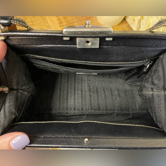 PRADA Madras Cerniera Doctor Style Handbag Purse with COA and Dust Bag - Picture 6 of 15